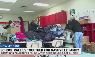 Volunteers at Cockrill Elementary School in Nashville