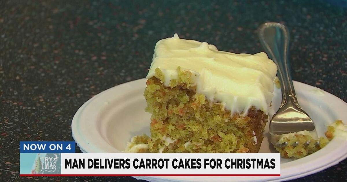 <i>WSMV</i><br/>The Christmas spirit is a never-ending one for a carrot cake making man in Murfreesboro. His grandmother's recipe and a big heart keep making them happen year-round. He delivers them around Middle Tennessee