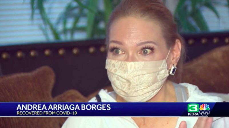 <i>KCRA</i><br/>Andrea Arriaga Borges was against the COVID-19 vaccine