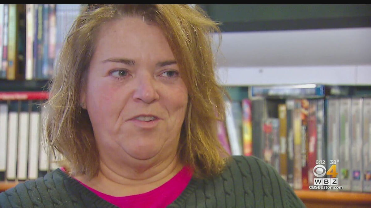 <i>WBZ</i><br/>Terri Johnson thanks firefighters who saved her life after a heart attack.