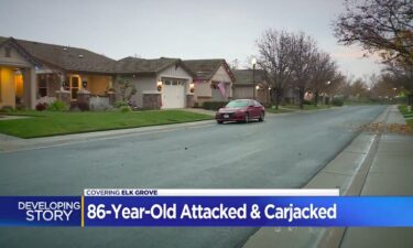 An 86-year-old woman was attacked by a stranger after walking from her mailbox Monday.