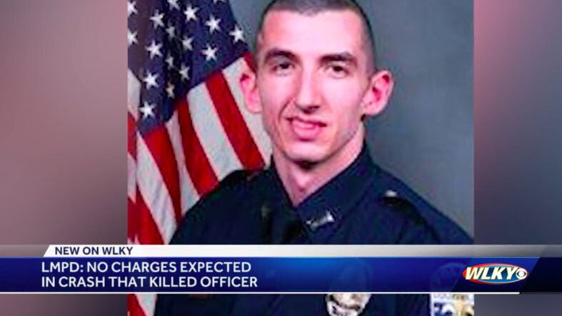 <i>WLKY</i><br/>Officer Zach Cottongim died Saturday after he was struck while inspecting an abandoned car that was part of a crash last weekend on Interstate 64.