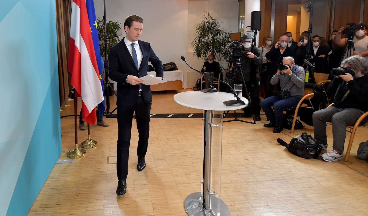 <i>JOE KLAMAR/AFP/GETTY IMAGES</i><br/>Sebastian Kurz pictured in Vienna on December 2