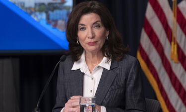 New York Governor Kathy Hochul signs a bill criminalizing fake Covid-19 vaccination cards.