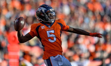 Denver Broncos quarterback Teddy Bridgewater is seen at a game between the Denver Broncos and the Cincinnati Bengals on Sunday in Denver