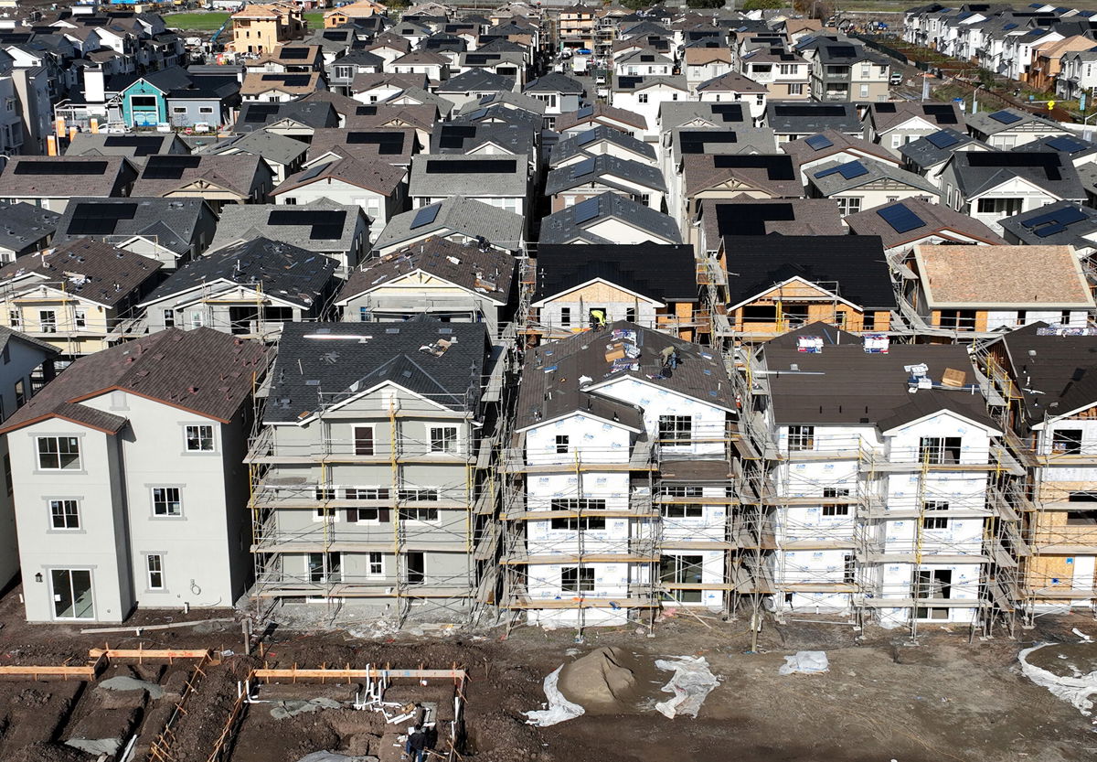 <i>Justin Sullivan/Getty Images</i><br/>The government reported that housing starts and building permits in November both rose more than expected from October levels