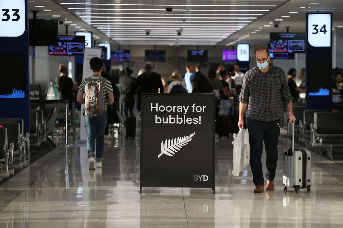 <i>Lisa Maree Williams/Getty Images</i><br/>Passengers begin to arrive at Sydney International terminal for early morning Air New Zealand flights destined for New Zealand on April 19 in Sydney