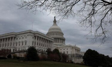 Clouds hang over the U.S. Capitol Building on December 29 in Washington