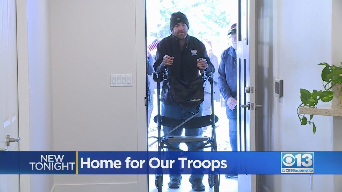 <i>KOVR</i><br/>A Grass Valley Navy veteran wounded in Afghanistan received a custom-built home Saturday.