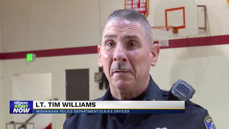 <i>WBND</i><br/>Lieutenant Tim Williams has final D.A.R.E graduation after 20 years with the program.