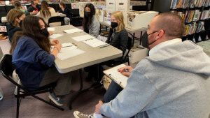 Folsom comic artist Justin Greenwood offered a comic art clinic to local Girl Scouts.