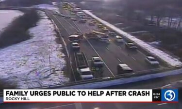 This is the scene of a January 19 accident outside of Rocky Hill