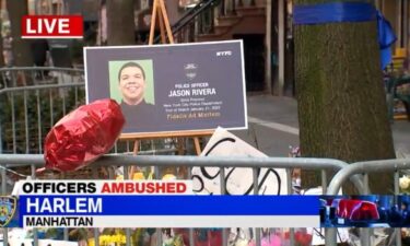 A memorial grows for rookie New York City Police Officer Jason Rivera