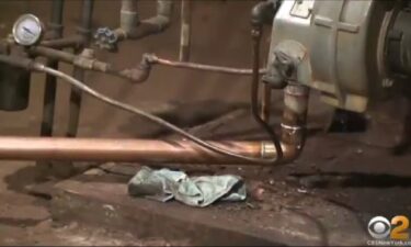 Thieves stole all the copper pipes from The Theater Center on West 50th Street in New York.