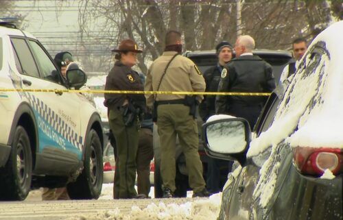 A man who was a trooper with the Illinois State Police and a woman were found shot dead Monday afternoon in a car in the East Side neighborhood of Chicago.