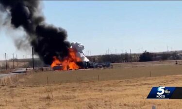 An explosion at an oil site in Kingfisher County