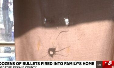 A family said at least 50 shots were fired into their DeKalb county home Tuesday night while they were sleeping.