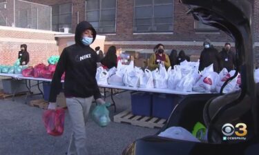 Wholesome Riches started drive-thru food pantries in November 2020 outside multiple schools across the city.