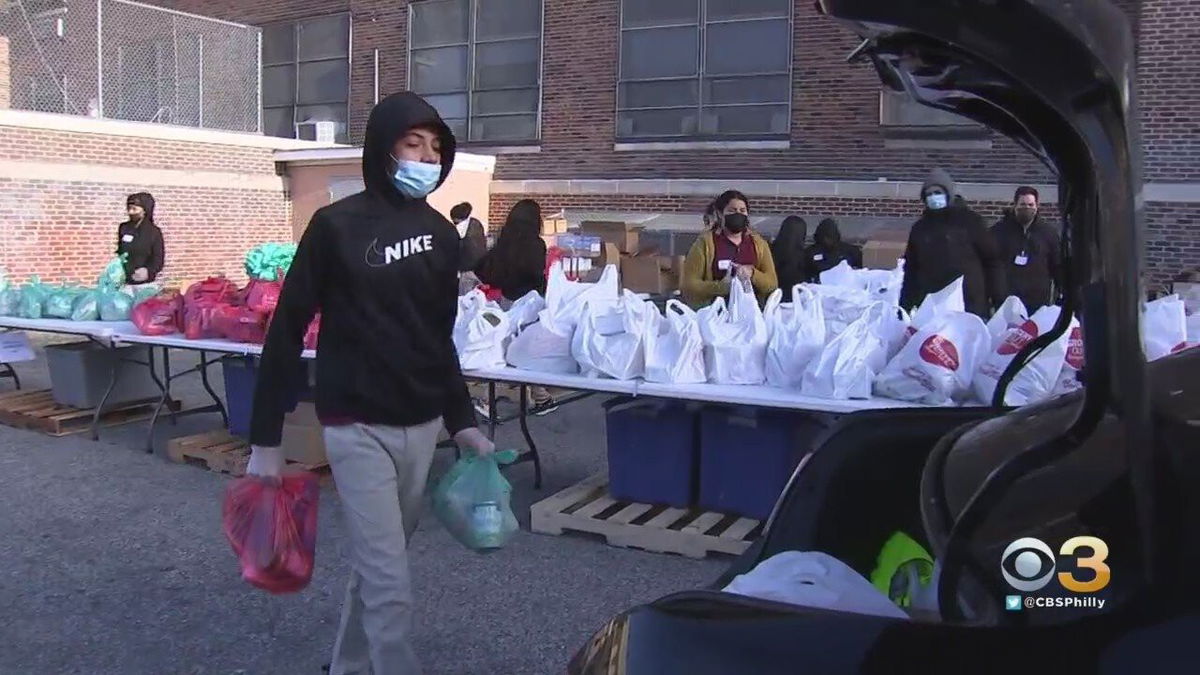 <i>KYW</i><br/>Wholesome Riches started drive-thru food pantries in November 2020 outside multiple schools across the city.