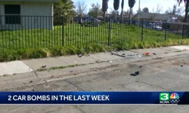 Debris lay strewn on a Sacramento