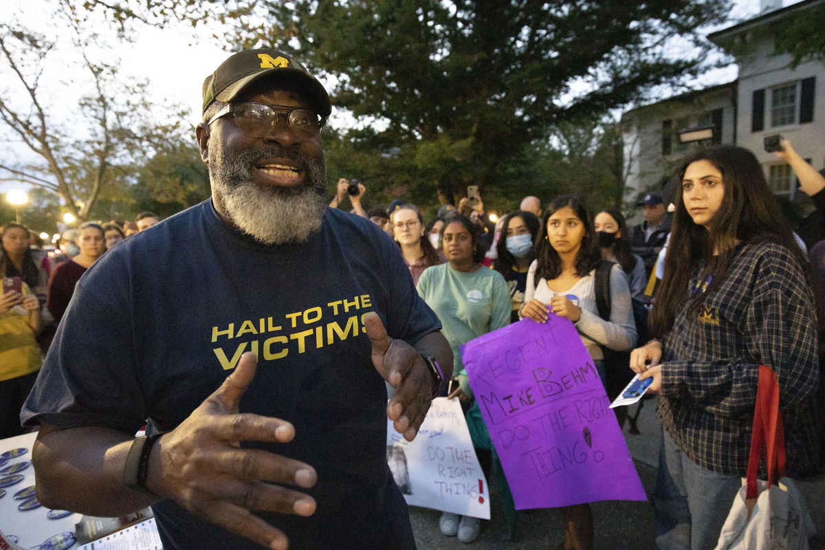 <i>Bill Pugliano/Getty Images</i><br/>Vaughn says he has spoken to students who feel harrassment is still a problem at the university.
