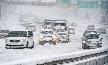 Traffic came to a standstill on the Theodore Roosevelt Bridge heading intro Virginia from Washington