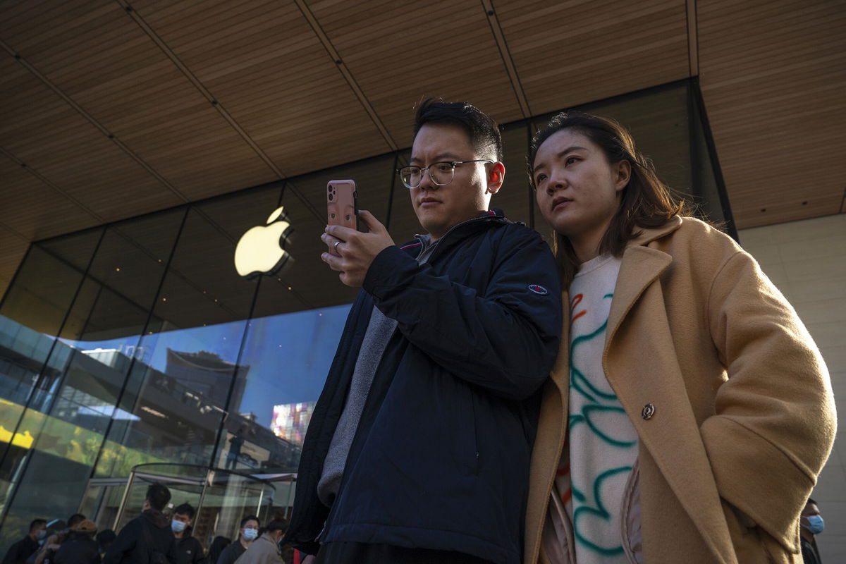 <i>Andrea Verdelli/Getty Images</i><br/>Apple has once again become the top-selling smartphone brand in top market China