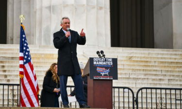 At a rally against vaccine mandates in Washington