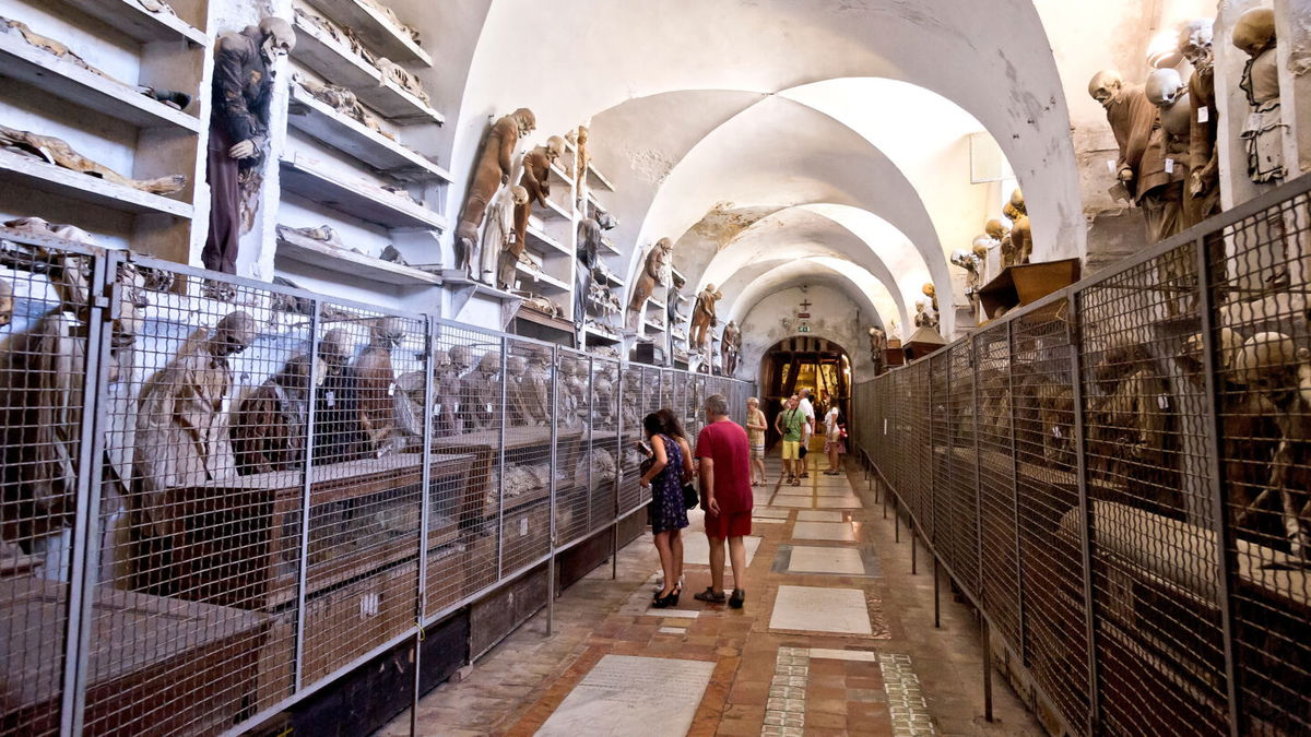 <i>Stefano Montesi/Corbis/Getty Images</i><br/>A team of scientists is trying to find out why dozens of children were mummified and buried in catacombs at a convent on the Italian island of Sicily.