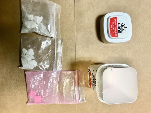 Cocaine and ecstasy found in police pursuit in Hollister. 