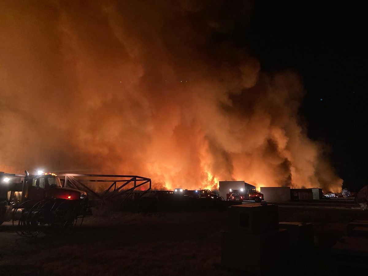 The Airport Fire overnight activity. File photo