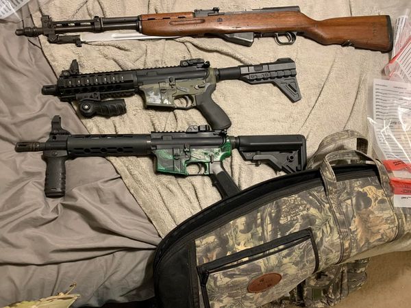 Guns found in warrant search in Shasta County. 