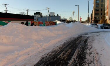 New drone video of the snowstorm aftermath in Boston