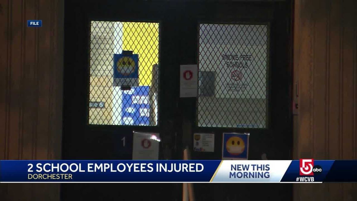 <i>WCVB</i><br/>Two employees were hurt in an incident at Dorchester's Henderson school.