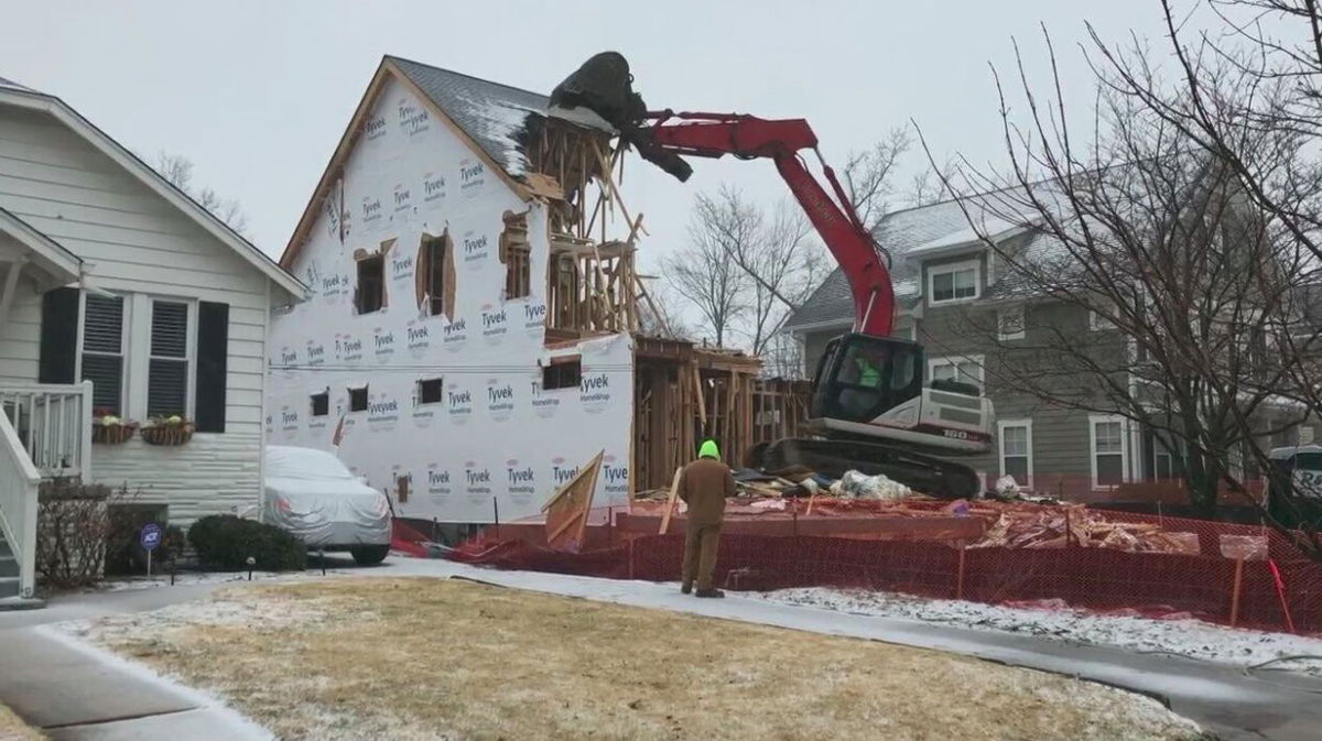 <i>KMOV</i><br/>A Kirkwood home in the middle of development was torn down this week because at one point during the process