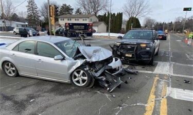 A Middleton police squad car and a sedan collided last week