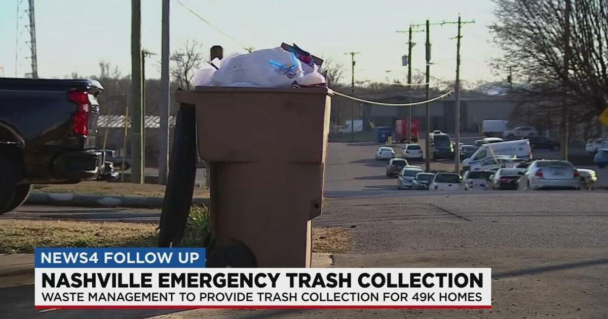 <i>WSMV</i><br/>Metro Nashville officials announced Thursday that Waste Management has agreed to step in to help meet some of the residential trash collection challenges around the city.