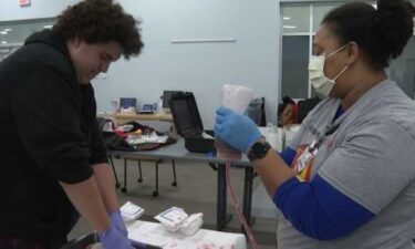 Students learned bystander tourniquet training as a way to control bleeding during an emergency.