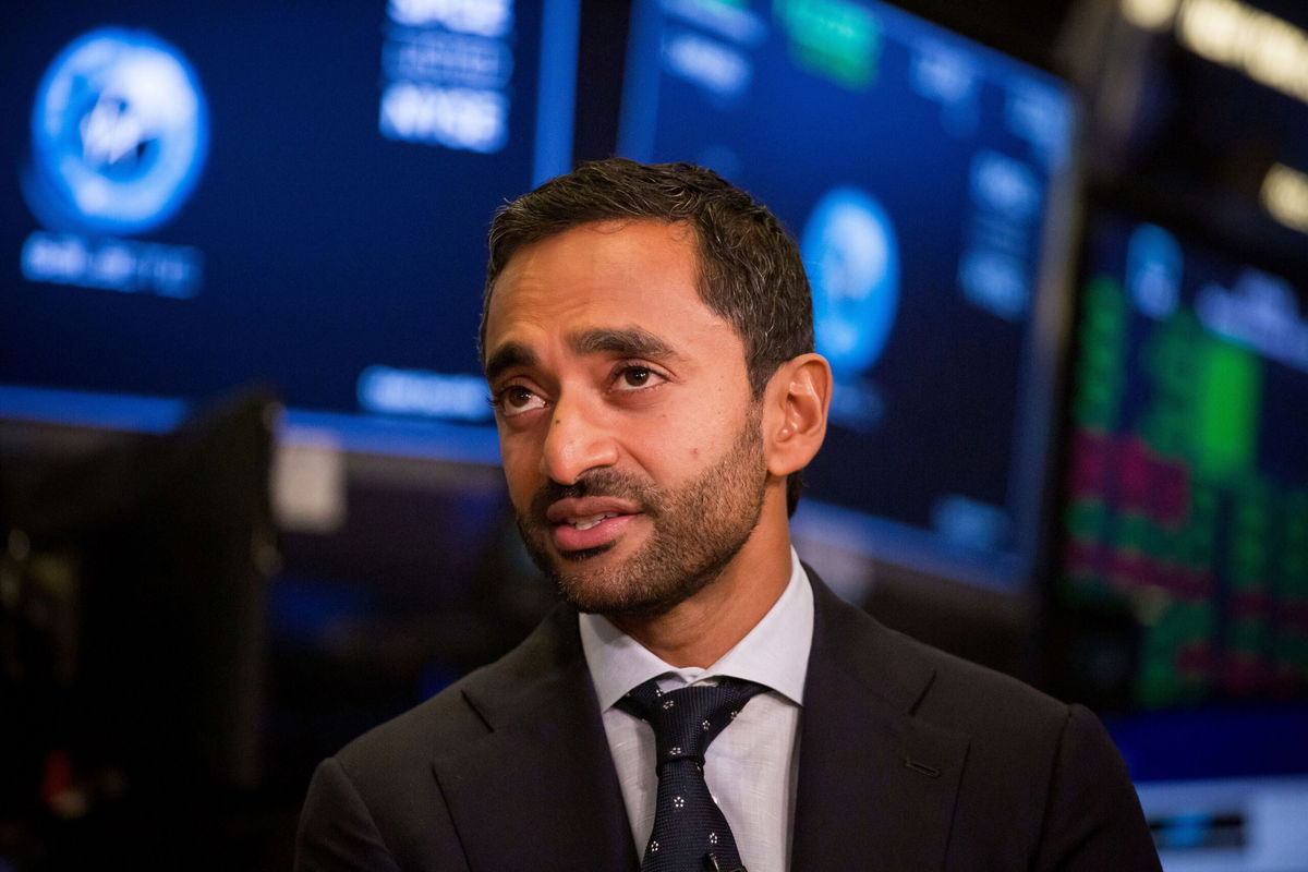 <i>Michael Nagle/Bloomberg/Getty Images</i><br/>Billionaire investor Chamath Palihapitiya