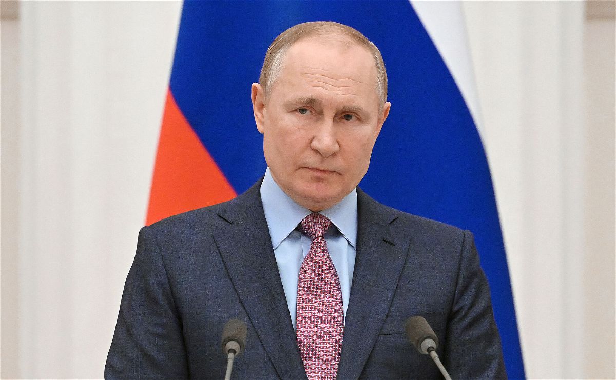 <i>Sergei Guneyev/Sputnik/AFP/Getty Images</i><br/>Russia's President Vladimir Putin attends a press conference with his Belarus counterpart