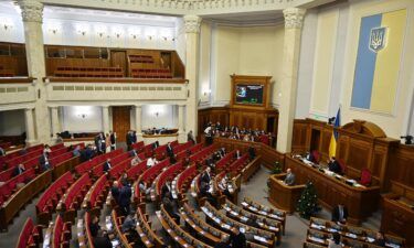 Ukrainian Parliament is seen in Kyiv