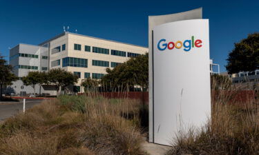 Signage at the Google headquarters in Mountain View