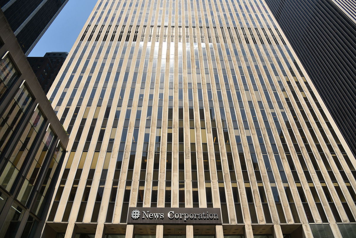 <i>Erik Pendzich/Shutterstock</i><br/>Suspected Chinese hackers hit News Corp with 'persistent cyberattack' in January. This image shows an exterior shot of the News Corporation Building.