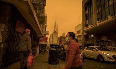 Smoke hangs in the air in San Francisco in 2020 as destructive wildfires sweep across California. Communities of color are more likely to be on the front lines of the climate crisis