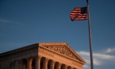 The U.S. Supreme Court building is seen at sunset in Washington on Thursday