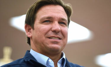 Florida Gov. Ron DeSantis speaks at a news conference in Daytona Beach