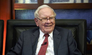 Berkshire Hathaway Chairman and CEO Warren Buffett smiles during an interview in Omaha