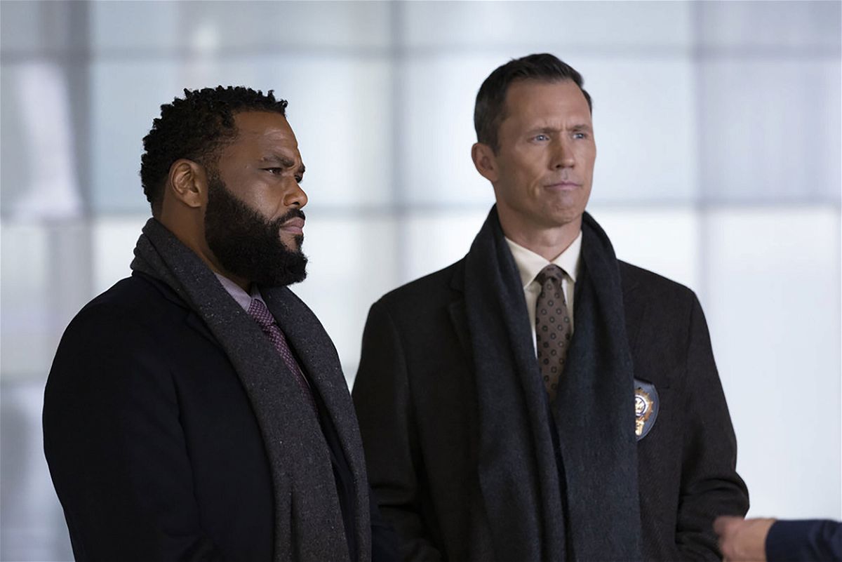 <i>NBC</i><br/>Anthony Anderson and Jeffrey Donovan in 'Law & Order.'