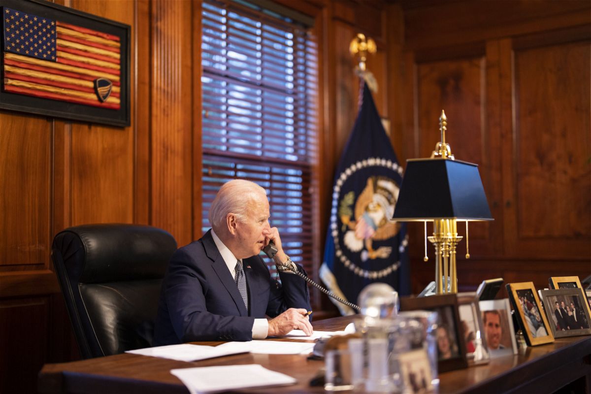 <i>The White House</i><br/>President Joe Biden and Russian President Vladimir Putin will speak on Saturday as tension builds over Russian threat to Ukraine.