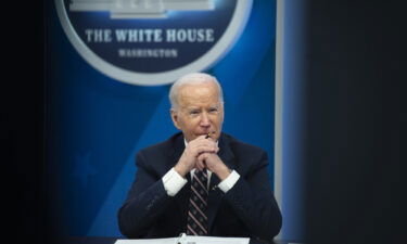 President Joe Biden speaks from the White House on Tuesday during a virtual event discussing securing critical mineral supply chains